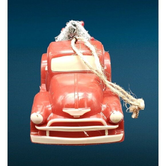 New Set of 3 Ornaments Red Truck - Christmas Tree - Holiday Woodlands - Orig Box - Picture 5 of 9